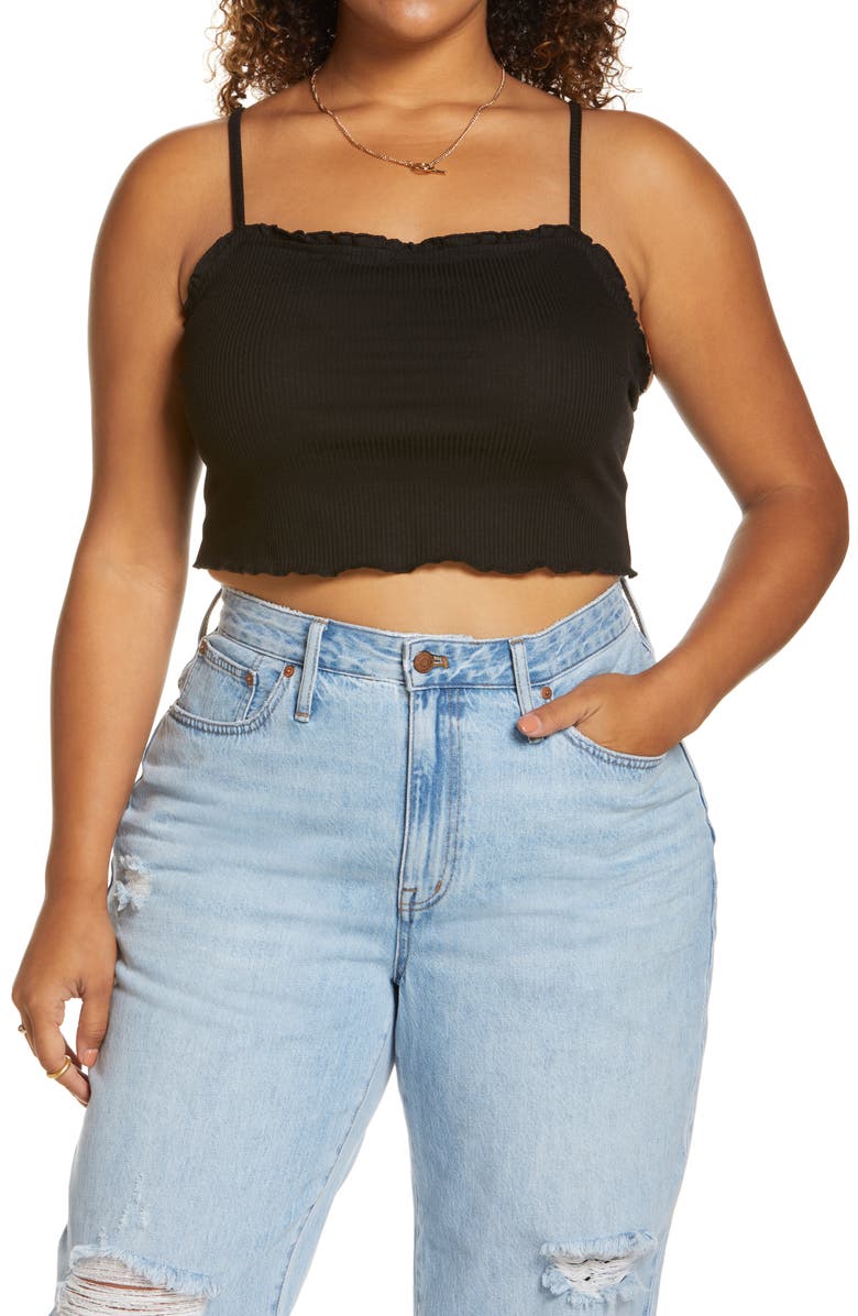 BP. Cropped Rib Cardigan & Camisole Set, Alternate, color, 