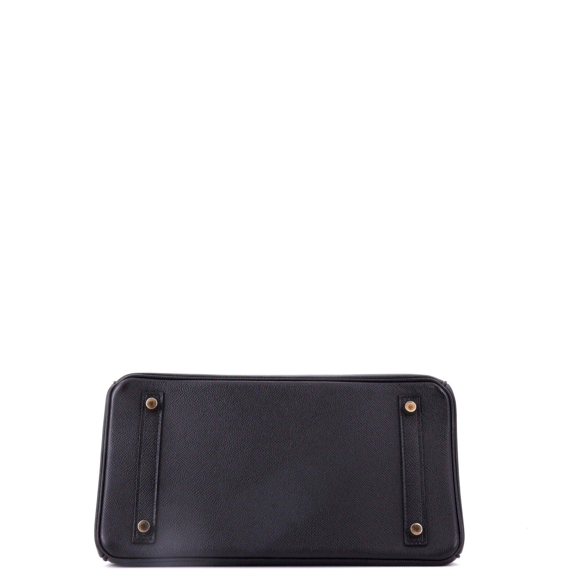 Birkin Handbag Black Epsom with Gold Hardware 30, Alternate, color, Black