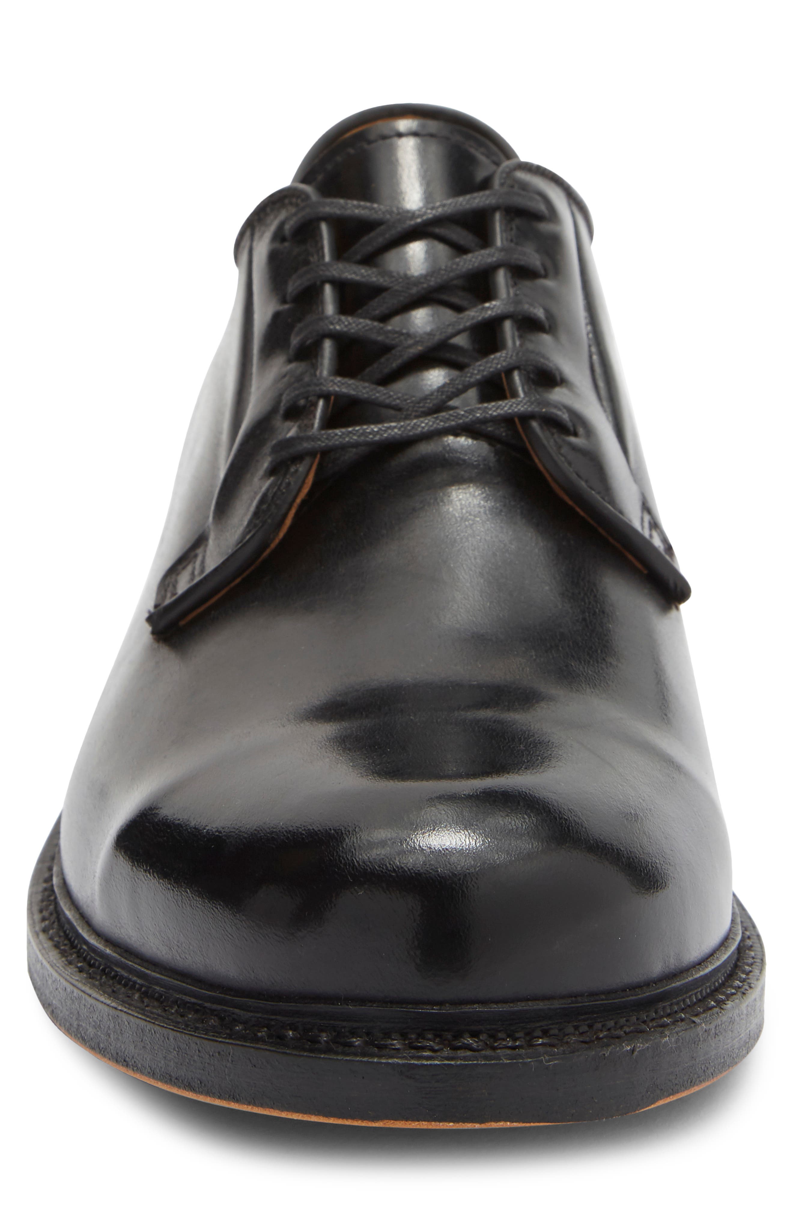 Allen Edmonds Rowan Plain Toe Derby, Alternate, color, Black Polish