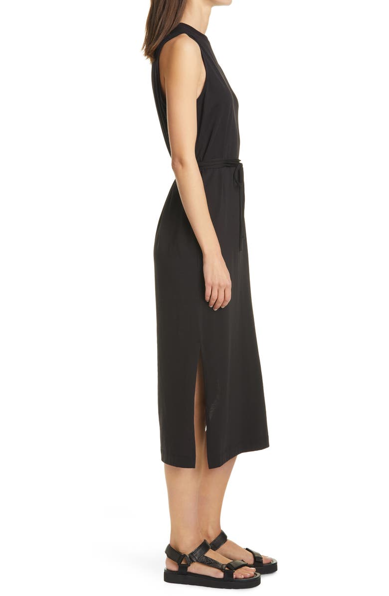 Vince Tie Waist T-Shirt Midi Dress, Alternate, color, 
