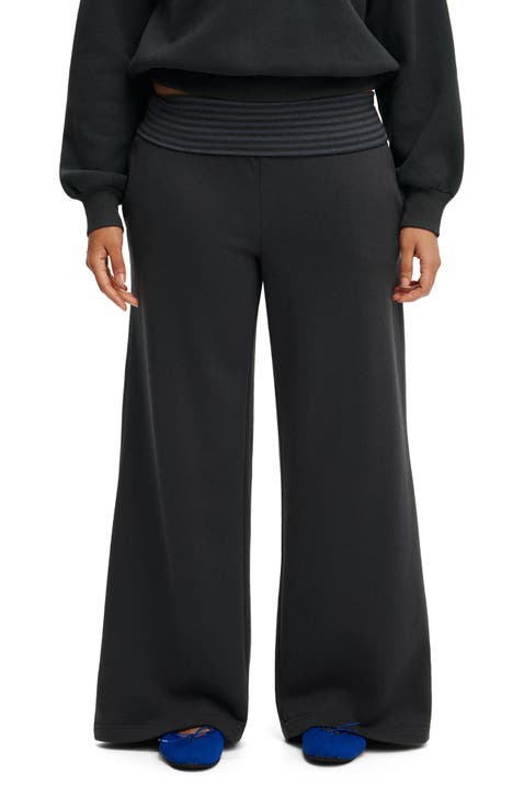 Women's Fold Over Waistband Sweatpant