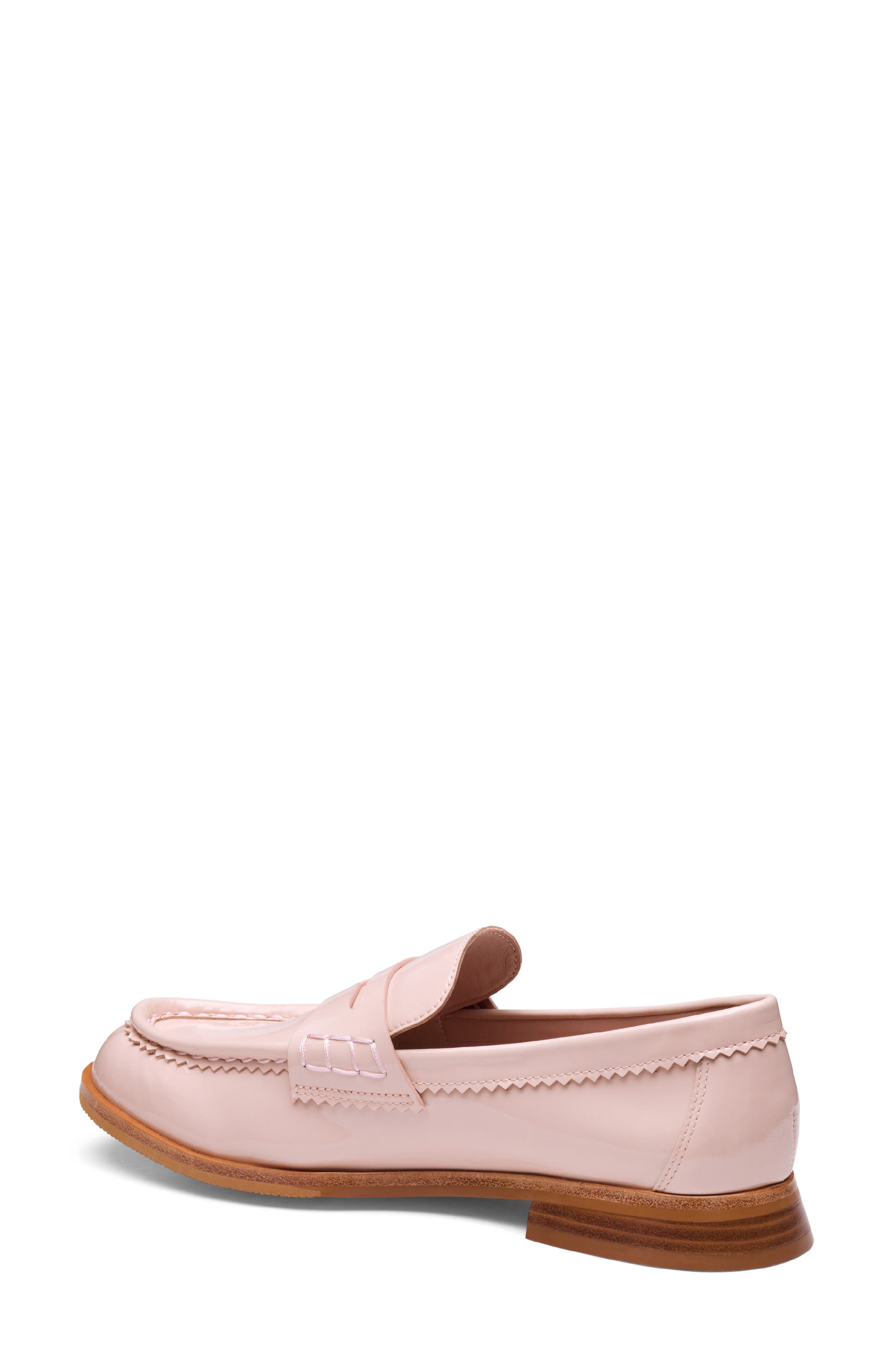 Johnston 
Murphy Gillian Patent Leather Penny Loafer, Alternate, color, Blush Patent Leather