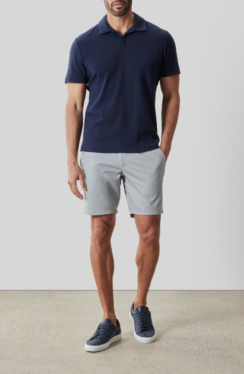 Robert Barakett Luca Johnny Collar Polo, Alternate, color, Navy