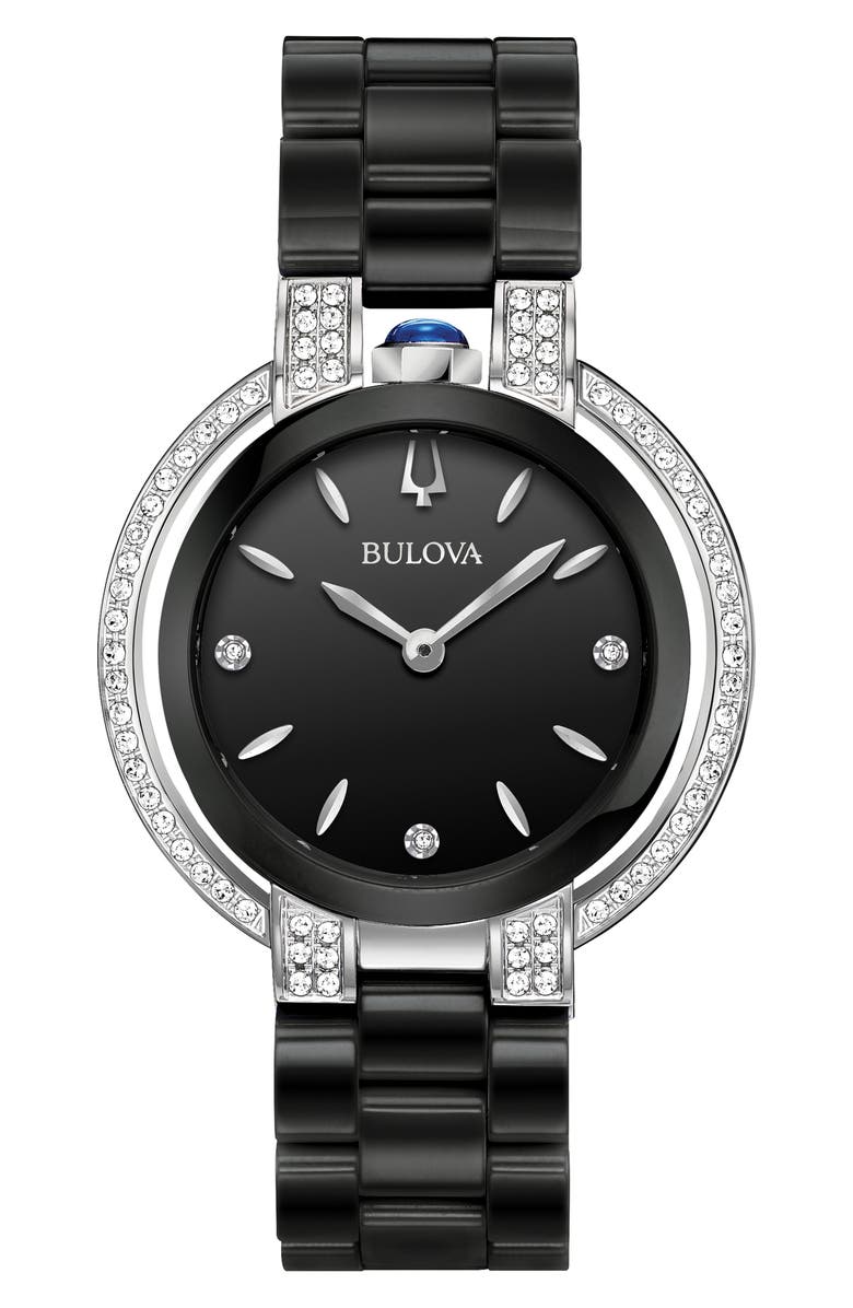 BULOVA Classic Rubaiyat Diamond Bracelet Watch, 35mm, Main, color, 