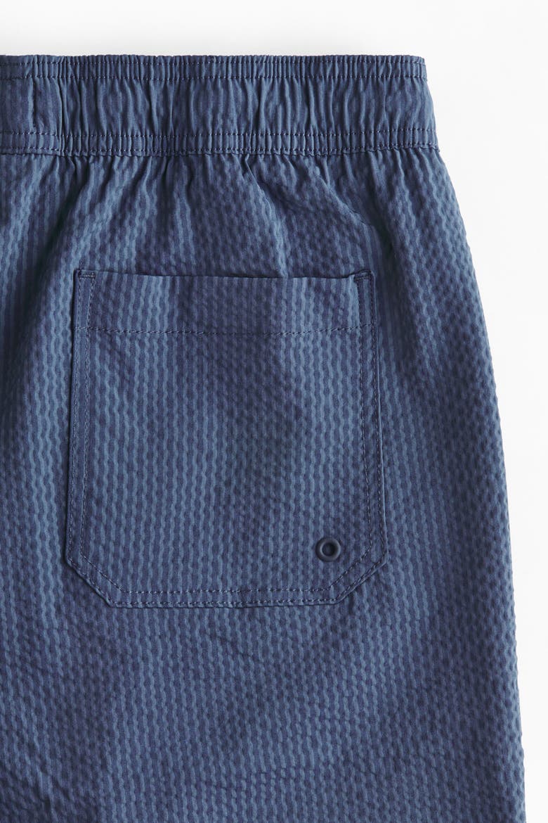 Seersucker Swim Shorts, Alternate, color, Dusty blue