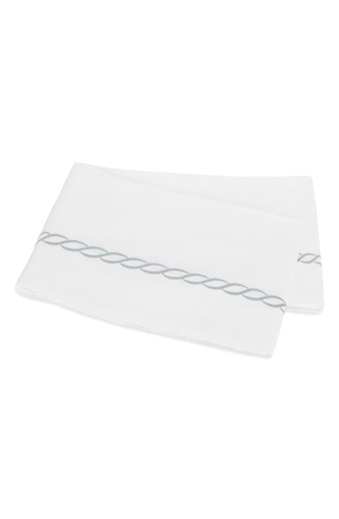 Classic Chain Cotton Percale Flat Sheet