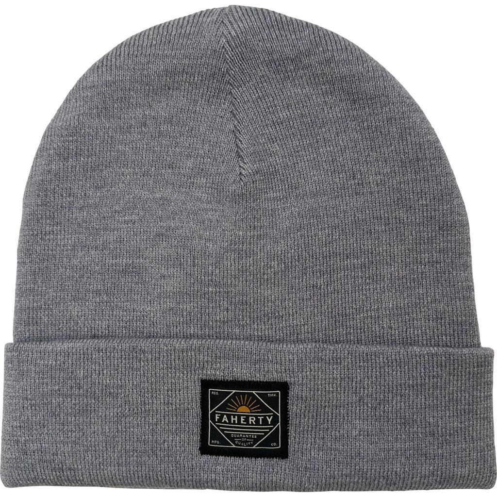 Faherty Workwear Merino Wool Beanie In Gray