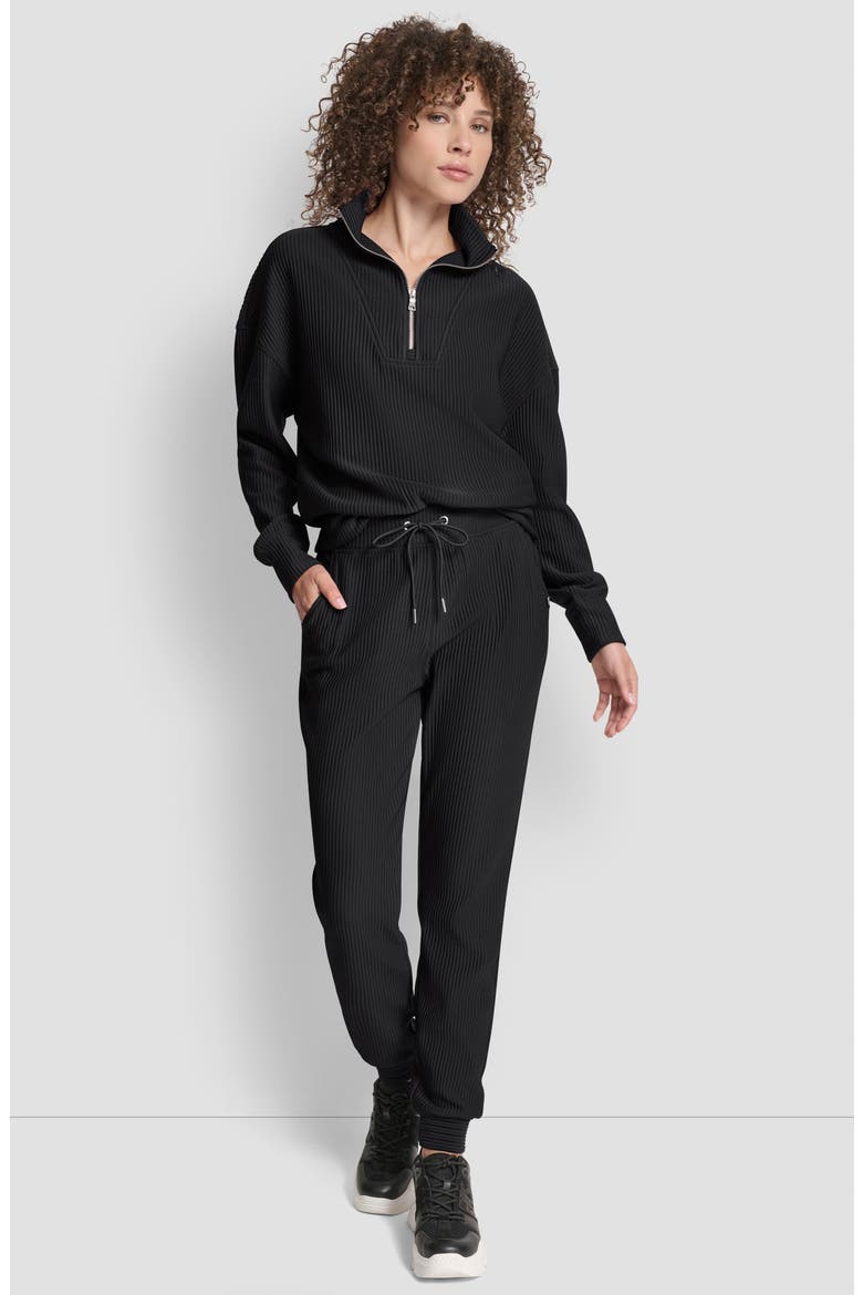 High Waist Joggers, Alternate, color, BLACK