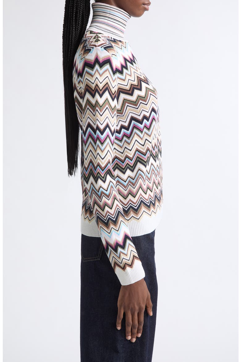 Zigzag Stripe Turtleneck Sweater, Alternate, color, SMSPL
