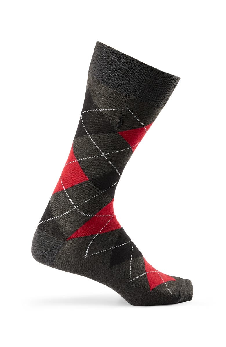 Polo Ralph Lauren Big & Tall 2-pk Argyle Crew Socks, Alternate, color, Multi