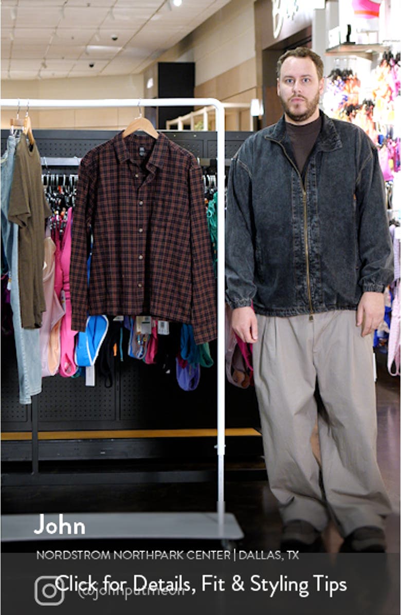 Plaid Cotton Button-Up Shirt, sales video thumbnail