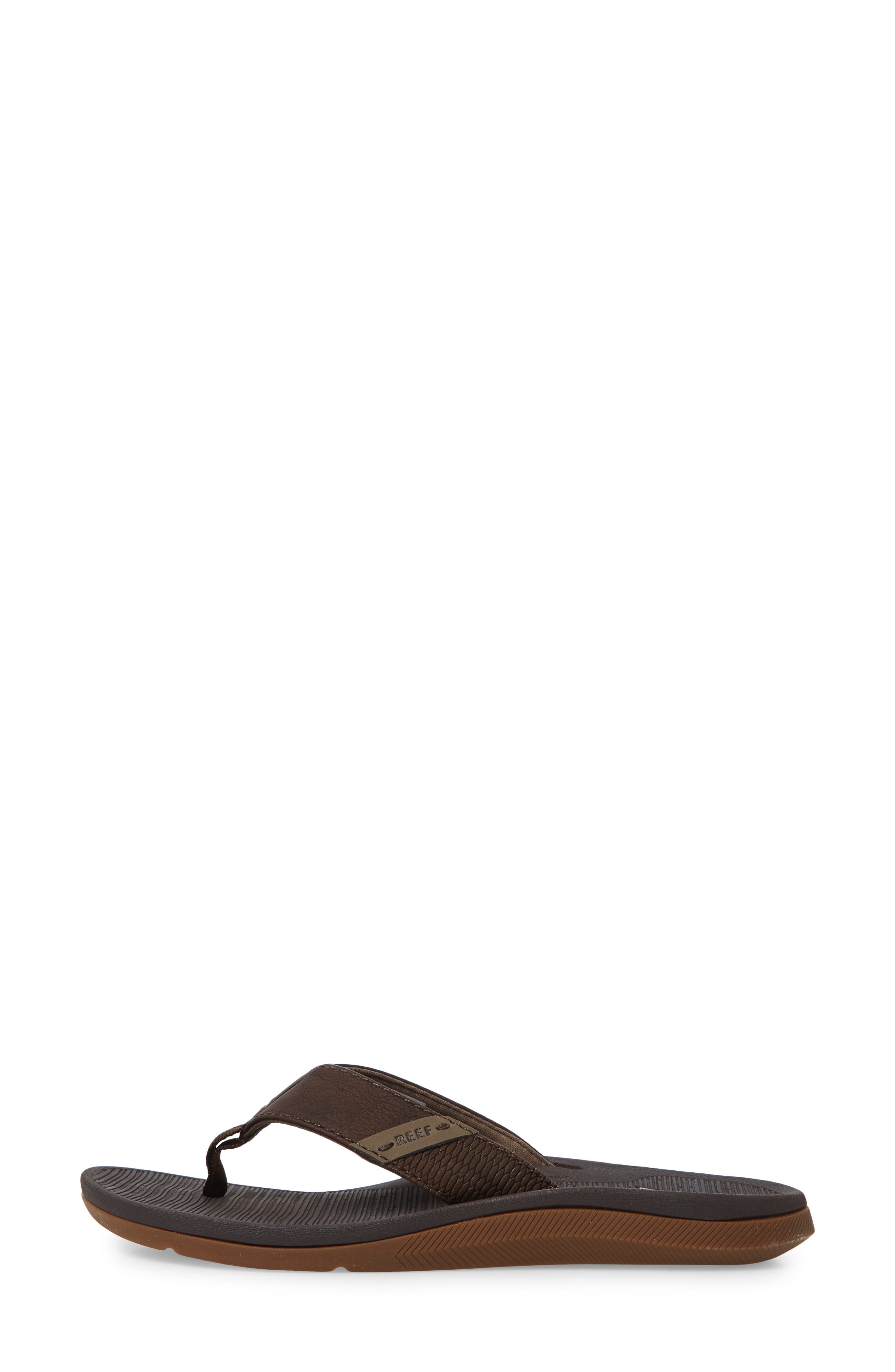 Santa Ana Flip Flop, Alternate, color, BROWN