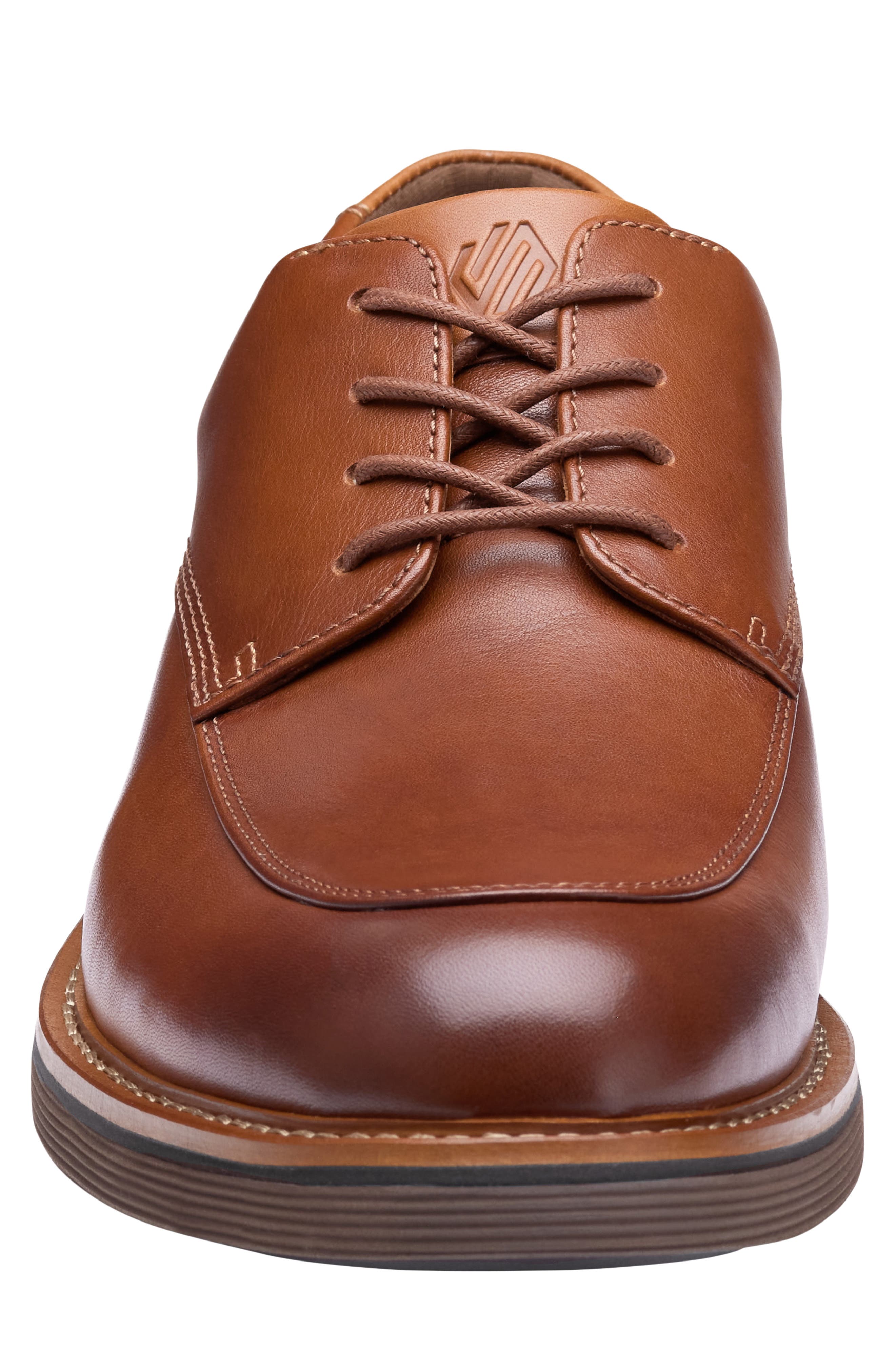 Tyson Moc Toe Derby, Alternate, color, TAN FULL GRAIN