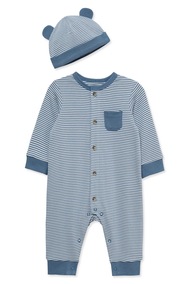 Coverall & Hat Set, Main, color, BLUE