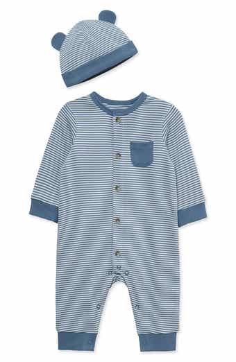 Striped Coverall & Novelty Hat Set