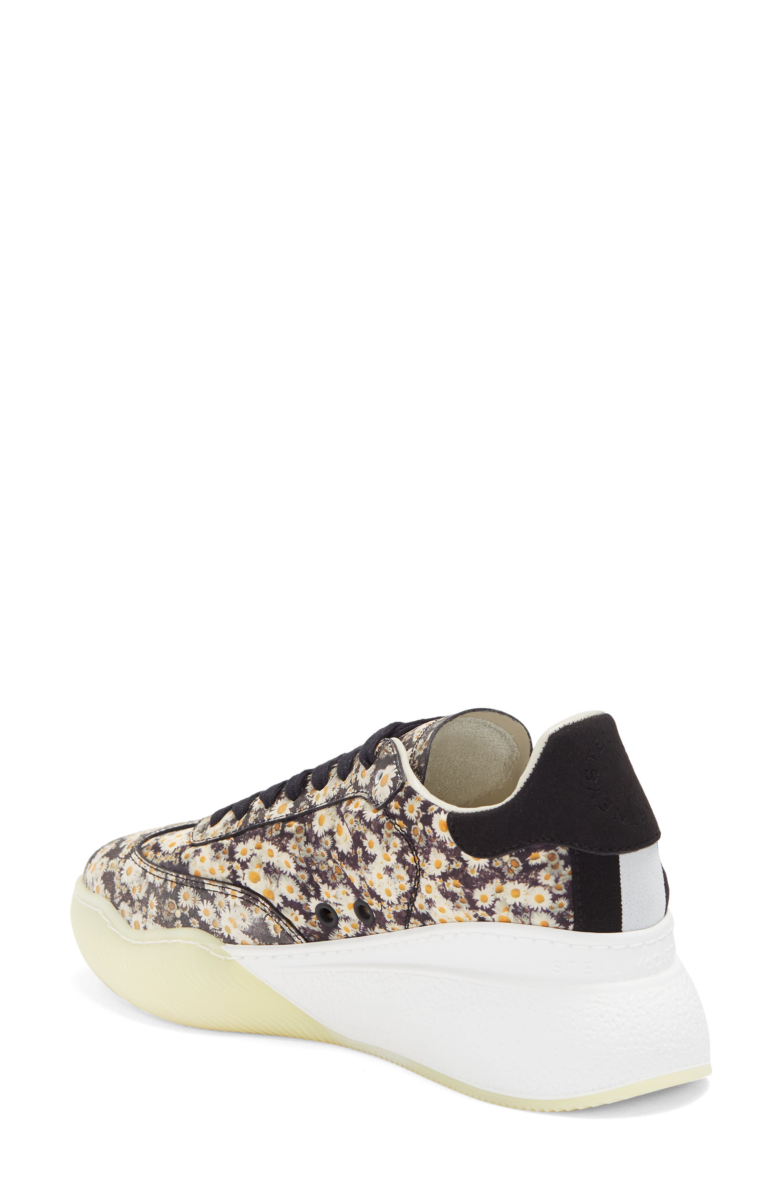 Stella McCartney Daisy Print Low-Top Sneaker, Alternate, color, 
