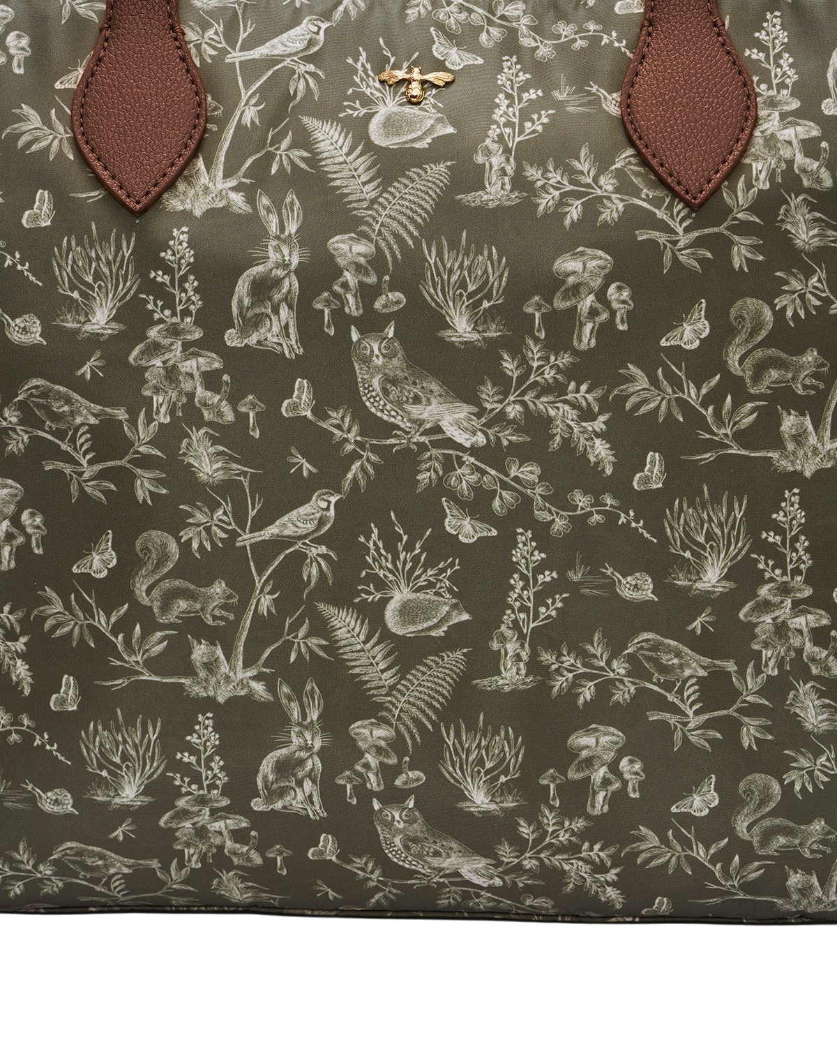 Edith Orla Scene Print Tote Purse, Alternate, color, Khaki