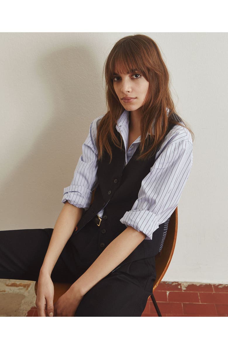 Fortela Oxford Striped Shirt, Alternate, color, Light Blue