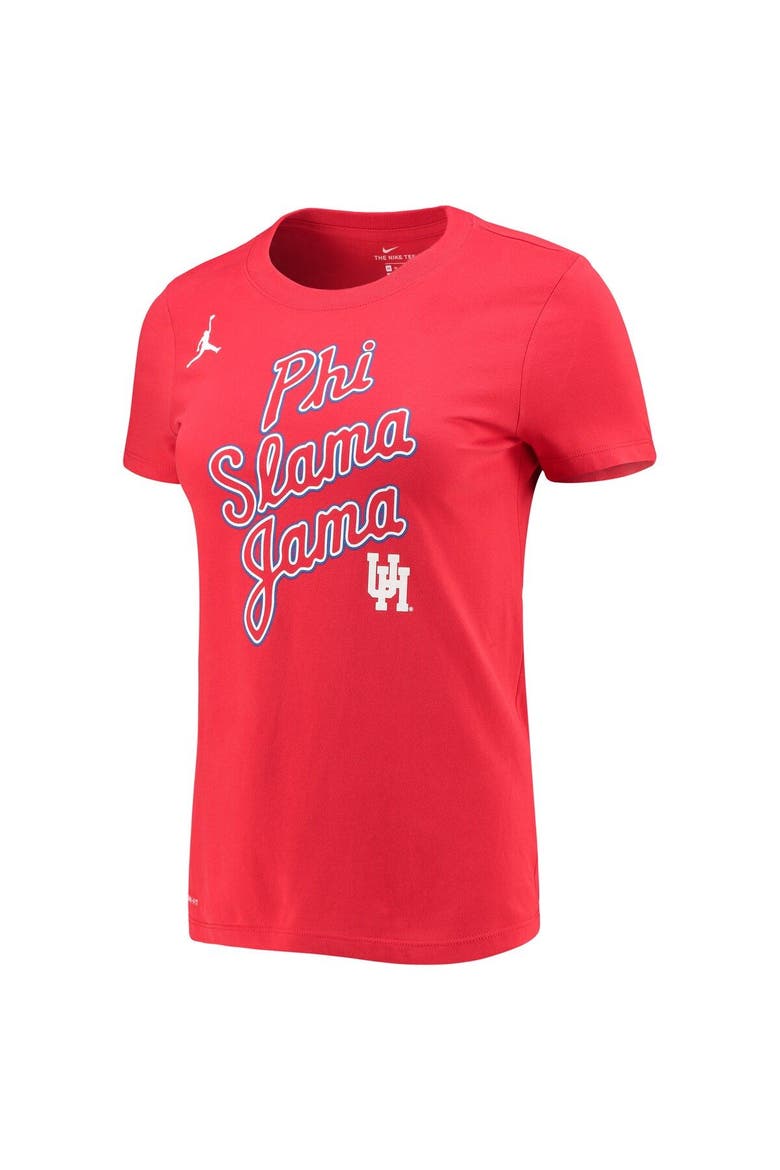 Women's Jordan Brand Red Houston Cougars Phi Slama Jama Performance T-Shirt, Alternate, color, Red