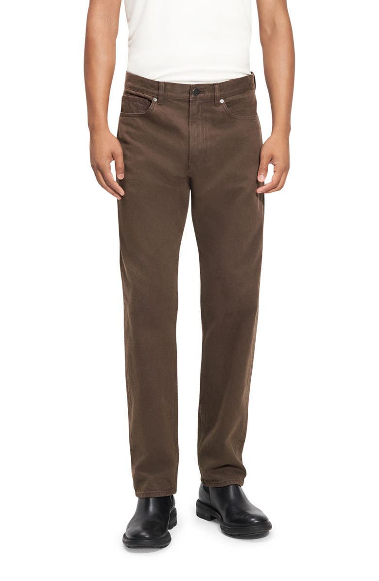 Theory Viggo Straight Leg Jeans, Main, color, Brown