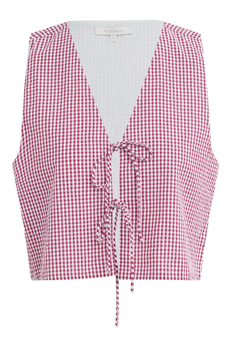 The Invisible Strings Sleeveless Top, Alternate, color, RASPBERRY/ WHITE