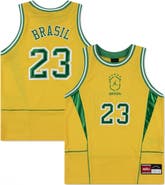 Jordan Brand Youth Jordan Brand Yellow Brazil National Team Mesh Basketball Fashion Jersey