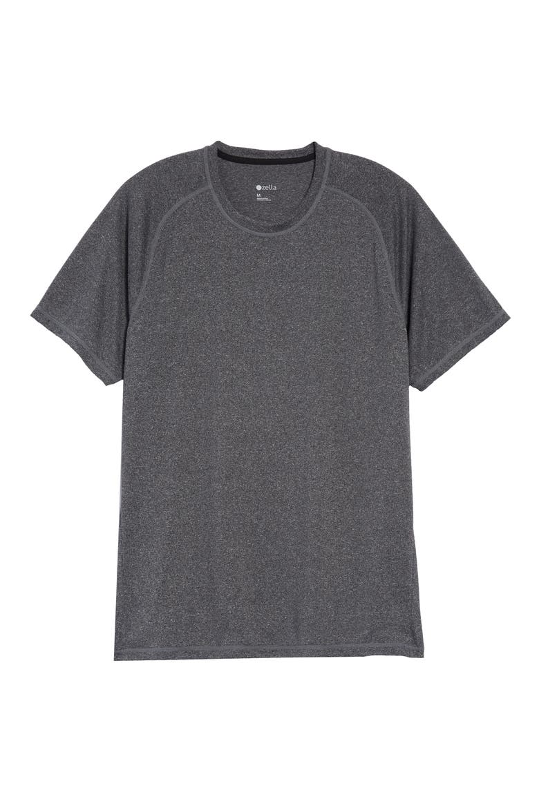 Performance T-Shirt, Alternate, color, BLACK WHITE MELANGE