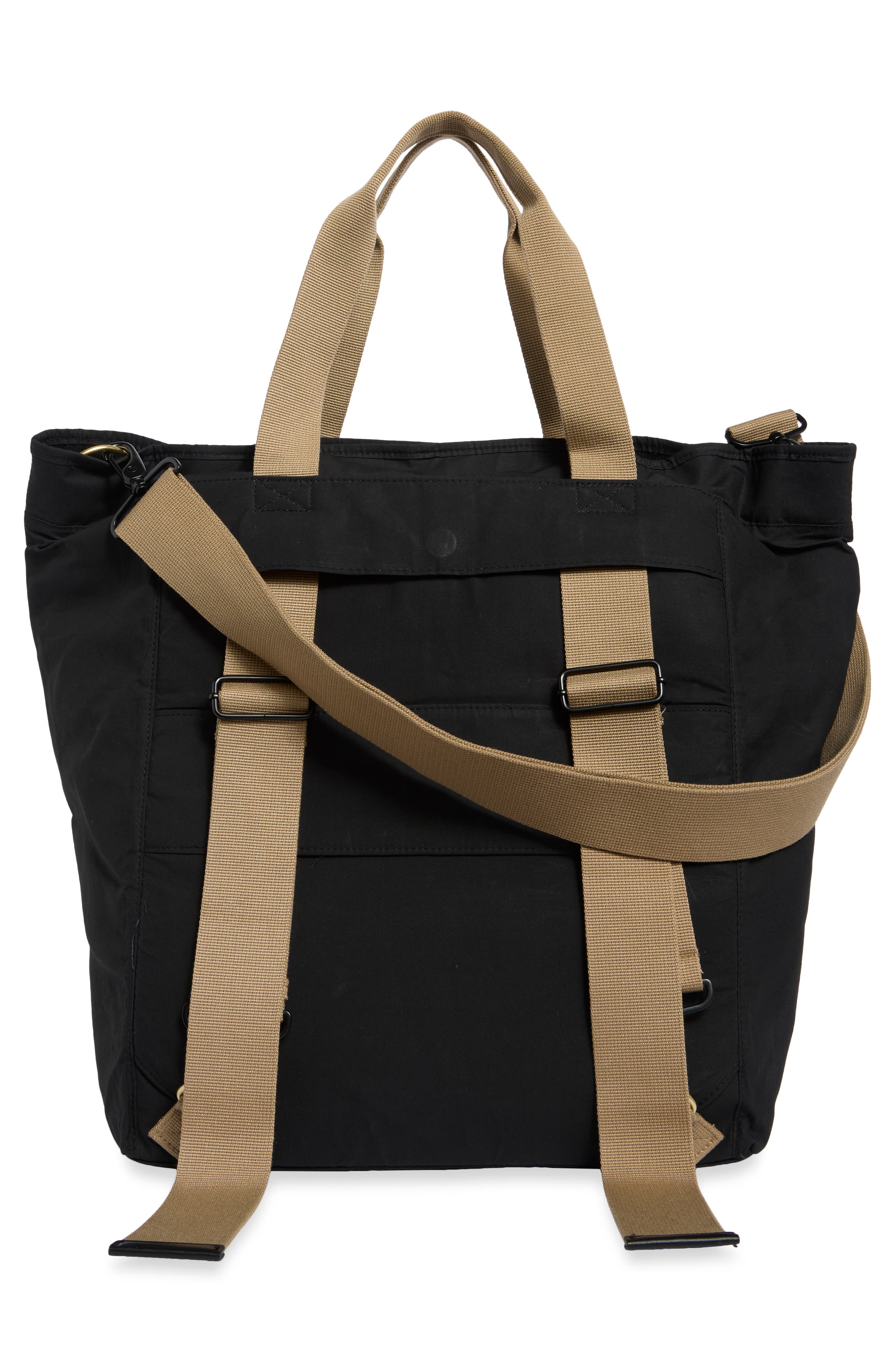 Transport Cotton Canvas Tote, Alternate, color, BLACK/ MODERN TARTAN