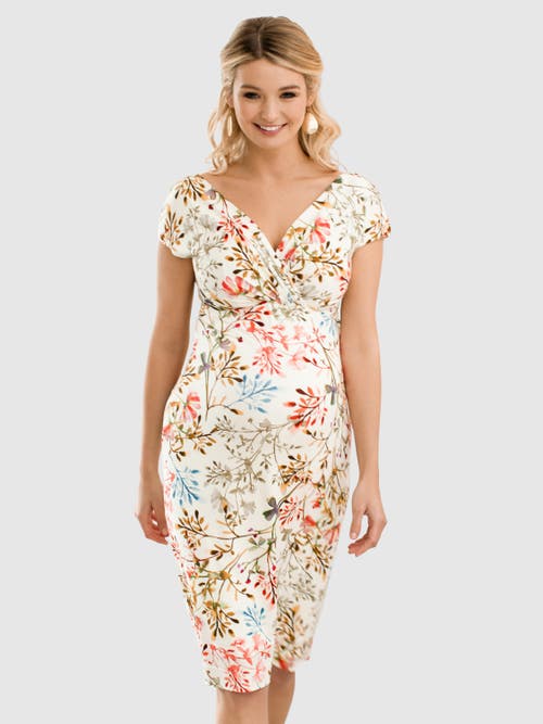 Tiffany Rose Maternity Bardot Maternity Shift Dress in Watercolour Meadow  product