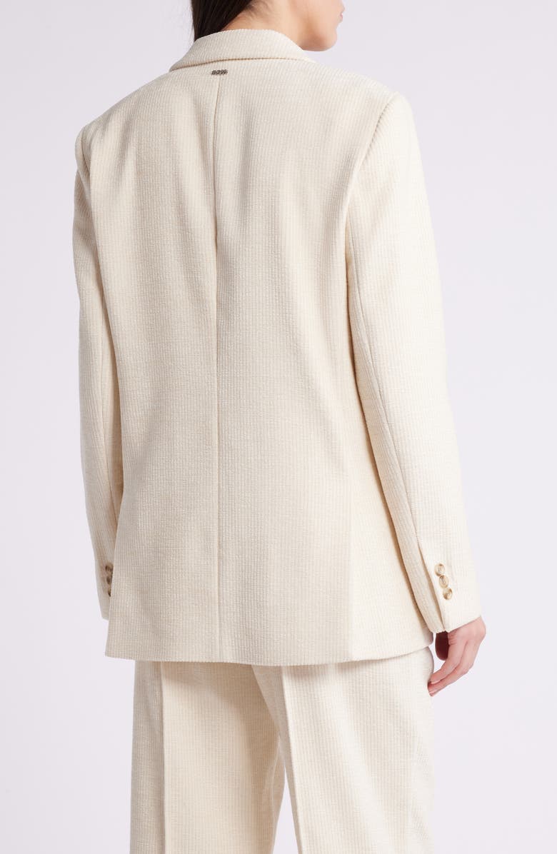 BOSS Janka Ribbed Jacket, Alternate, color, Soft Cream
