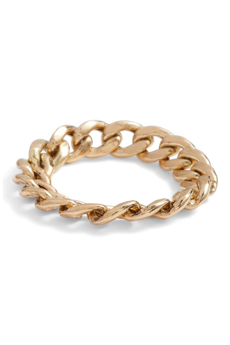 Curb Chain Ring, Alternate, color, GOLD