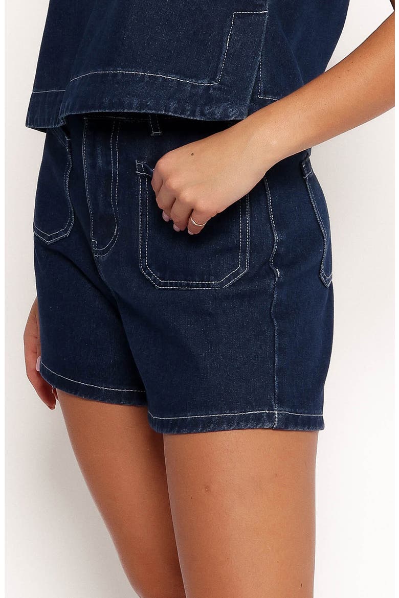 Levi Denim Shorts, Alternate, color, DARK DENIM