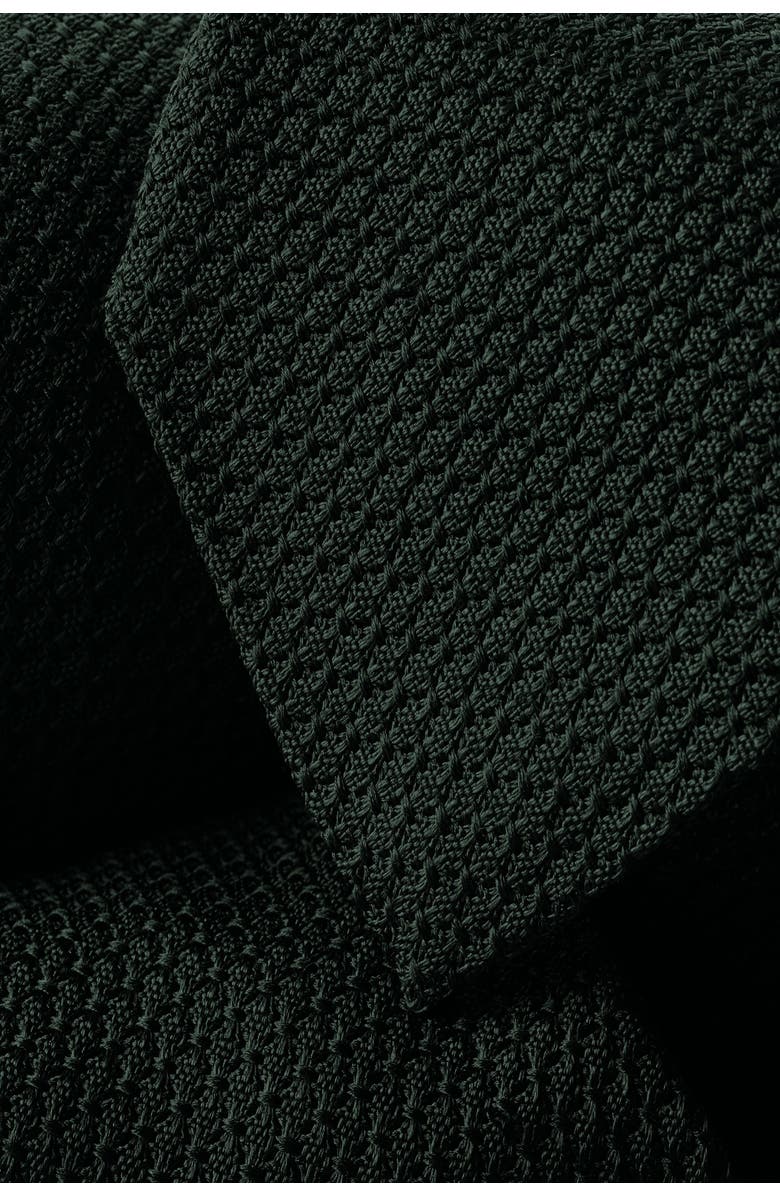 Charles Tyrwhitt Grenadine Italian Tie, Alternate, color, Dark Green