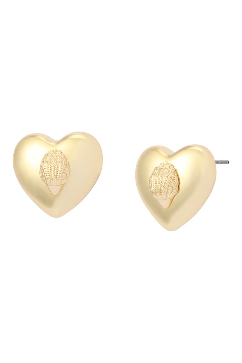 Eagle Heart Stud Earrings, Main, color, GOLD
