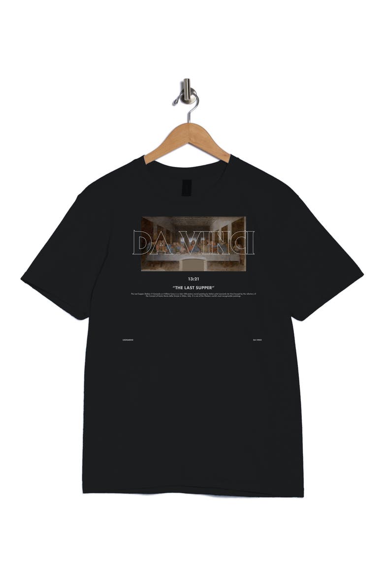 apoh Da Vinci Last Supper Graphic T-Shirt, Alternate, color, BLACK