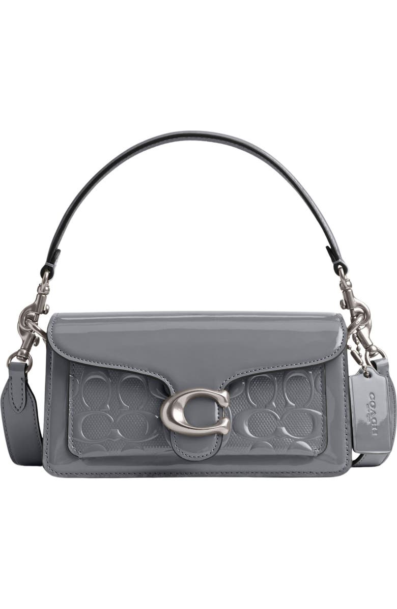 COACH Tabby 20 Signature Patent Leather Shoulder Bag, Main, color,