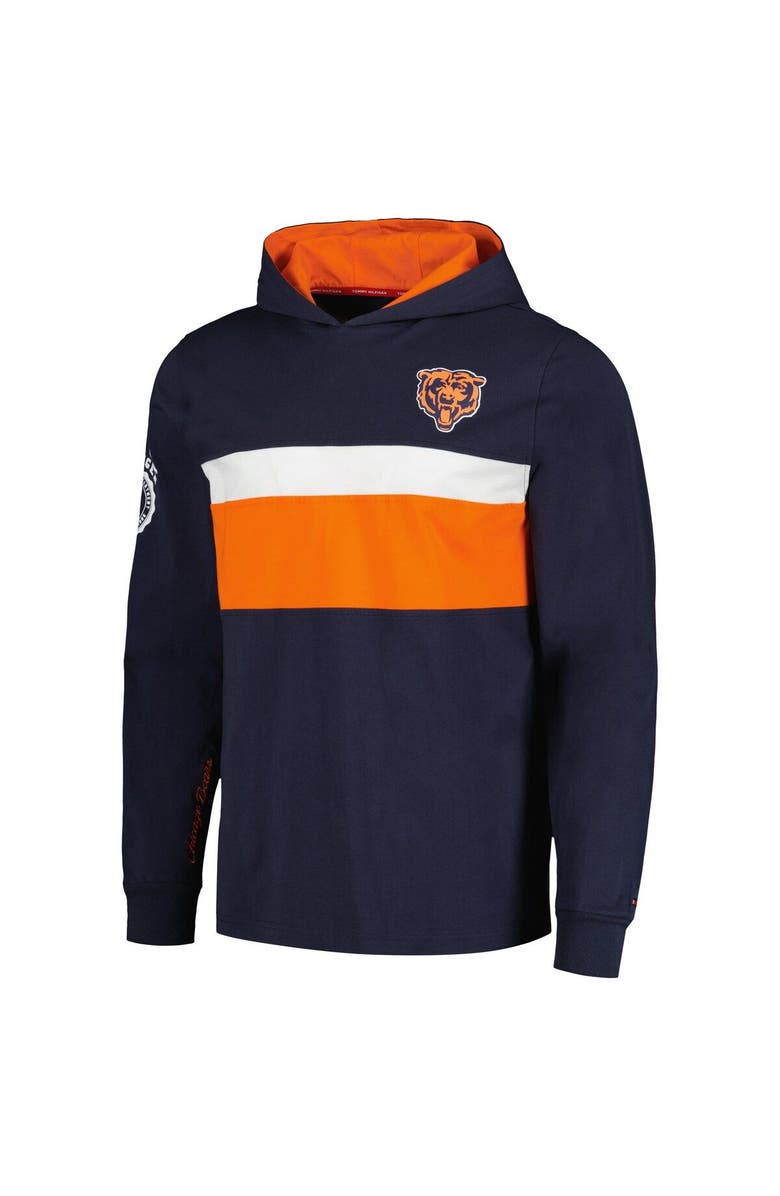 Tommy Hilfiger Men's Tommy Hilfiger  Navy Chicago Bears Morgan Long Sleeve Hoodie T-Shirt, Alternate, color, Navy