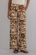 KUT from the Kloth Meg Print High Waist Wide Leg Pants