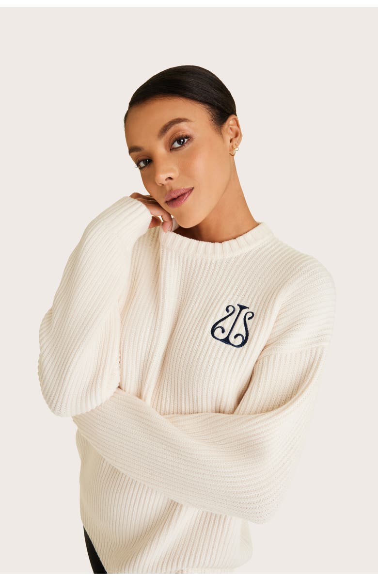 ALALA Crest Sweater, Alternate, color, Bone