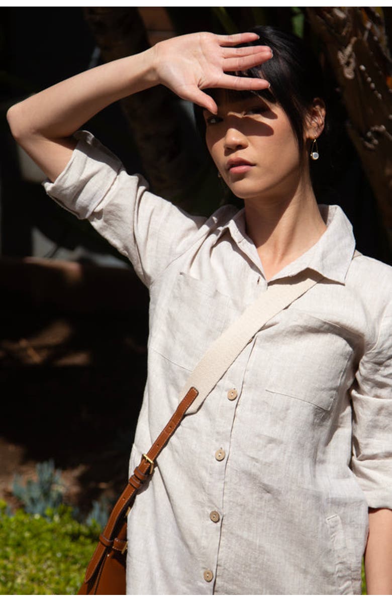 ELLIOT YOUNG "Candy Rush" Single Drop Gemstone Earring, Alternate, color, Mother Of Pearl