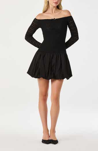 ASTR the Label Off the Shoulder Bubble Minidress