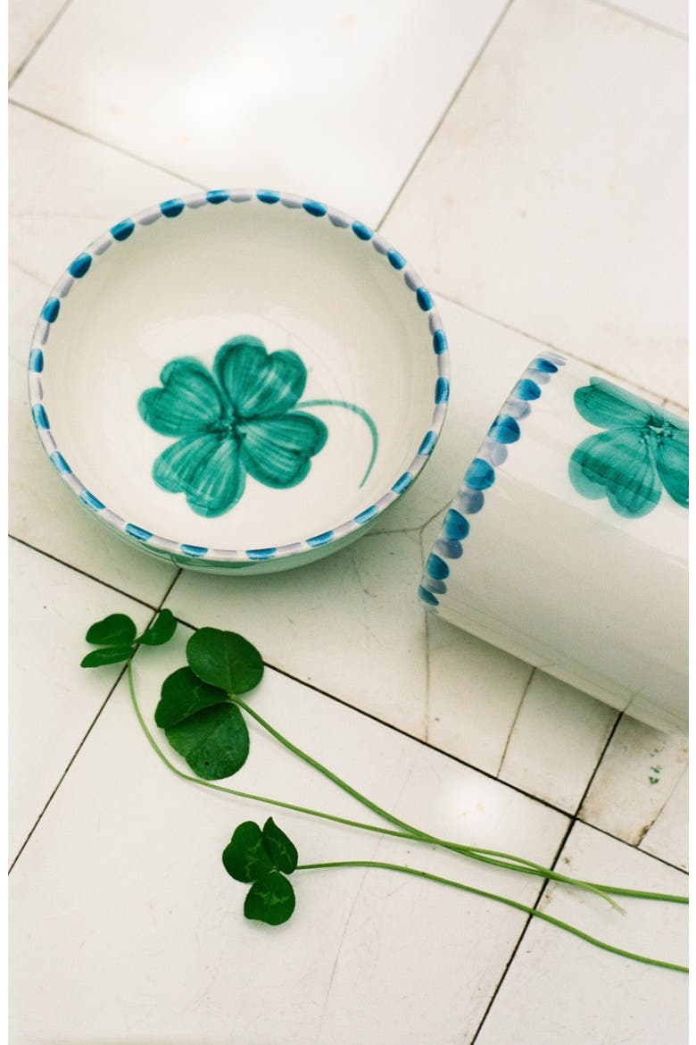 Set of 6 Hand-Painted Ceramic Bowls, Alternate, color, MULTI