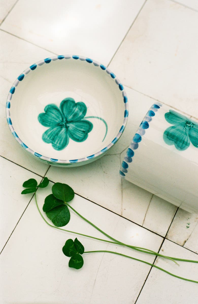 Rice by Rice Set of 6 Hand-Painted Ceramic Bowls, Alternate, color, Multi