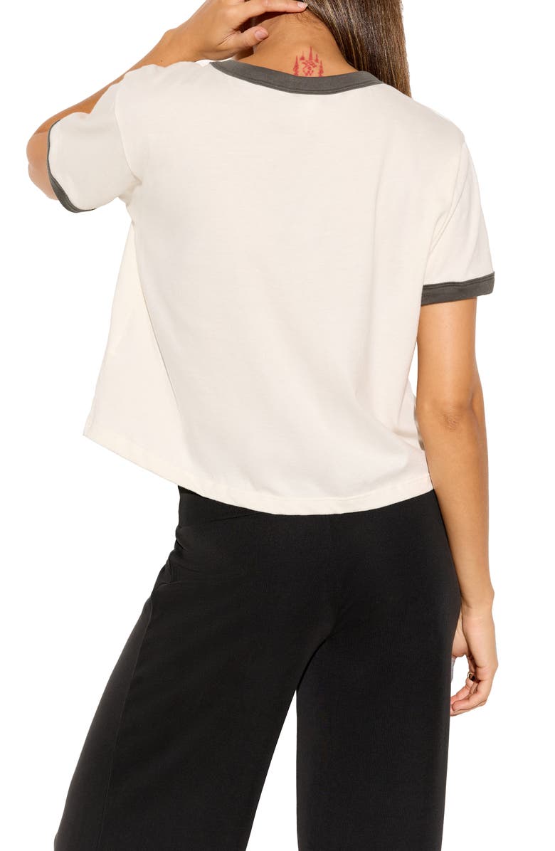 Spiritual Gangster Flow Melrose Ringer Cotton Graphic T-Shirt, Alternate, color, Vintage White