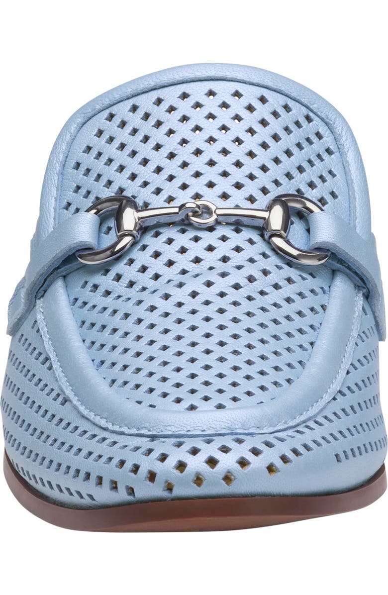 Johnston & Murphy Ali Perforated Bit Mule, Alternate, color, Light Blue Pearlized
