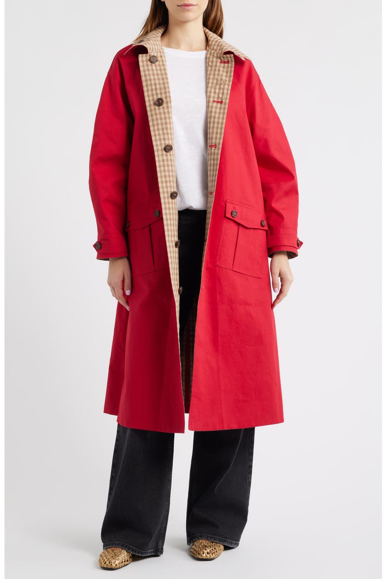 Anja Reversible Trench Coat, Alternate, color, TAN