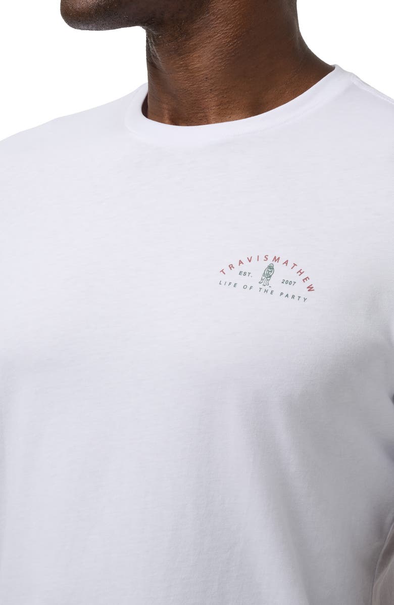 TravisMathew Famous Reindeer Graphic T-Shirt, Alternate, color, White