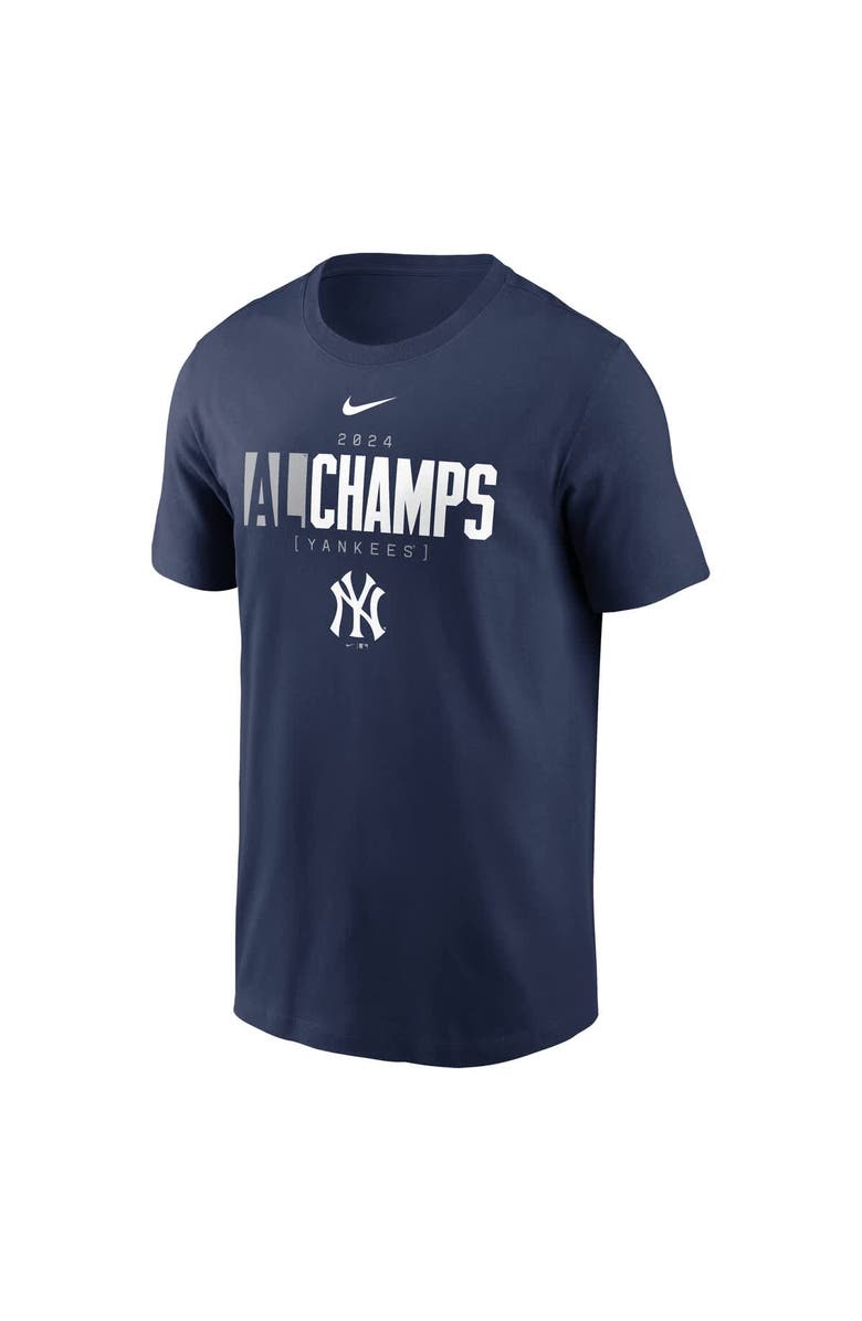 Nike Men's Nike Navy New York Yankees 2024 American League Champions Logo T-Shirt, Alternate, color, 