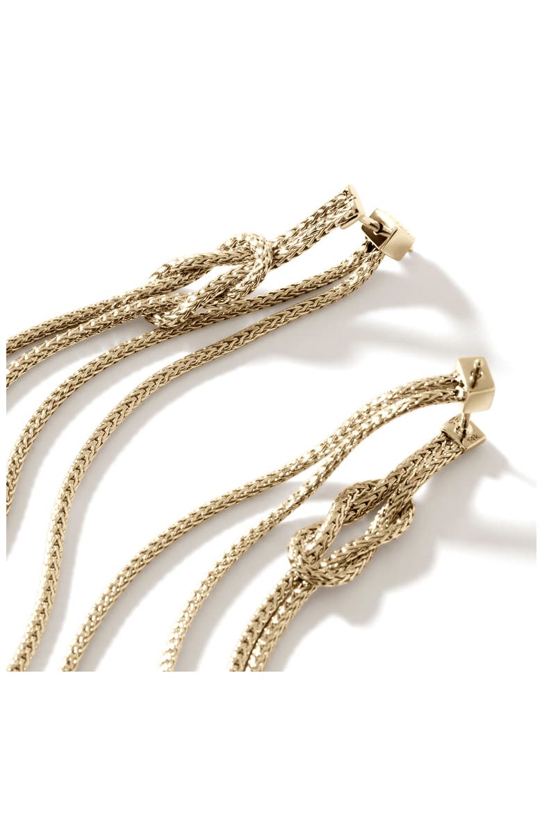 Love Knot Drop Earrings, Alternate, color, GOLD
