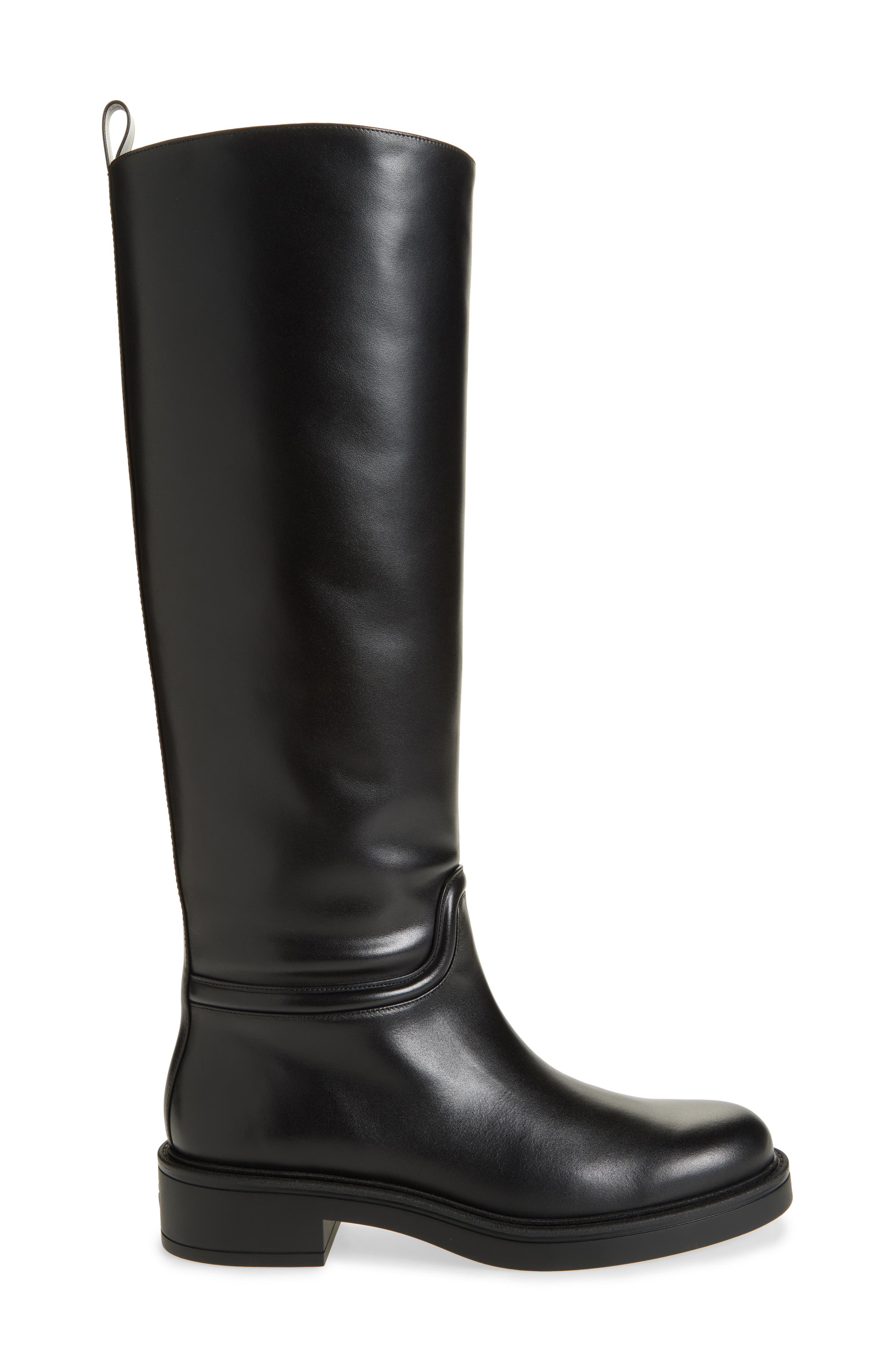 Stuart Weitzman Celia Riding Boot, Alternate, color, Black